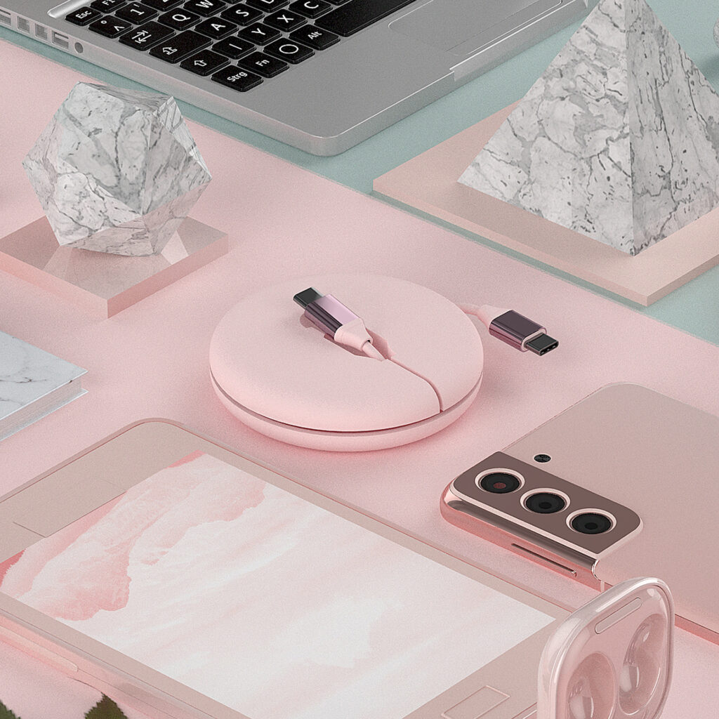 Tech accessories product renders by Inga Brel, 3D Artist specializing in photorealistic images and animations of your products entirely in 3D