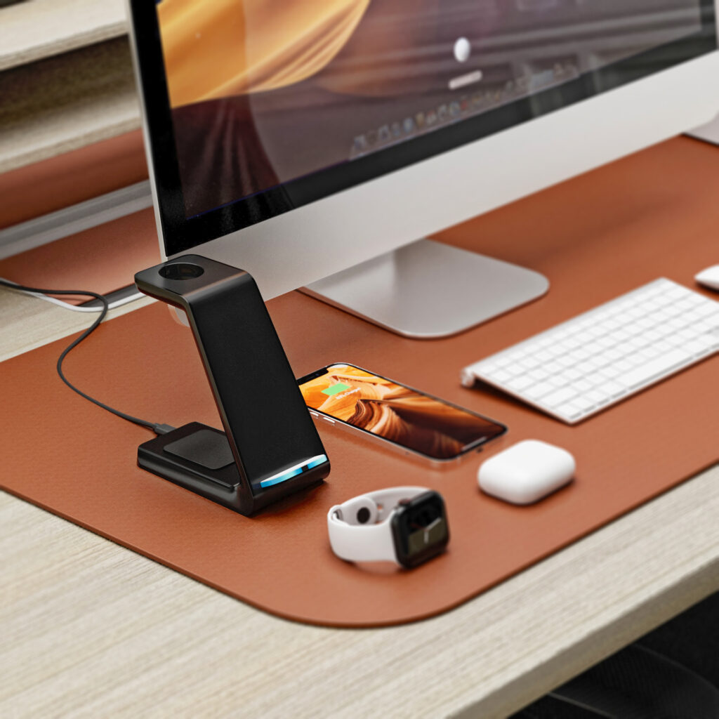 Wireless Charger render by Inga Brel, 3D Artist specializing in photorealistic images and animations of your products entirely in 3D